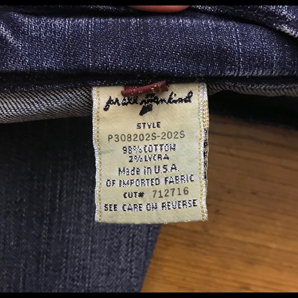 7 For All Mankind Zipper Straight Leg Jean Denim Q - Picture 5 of 8